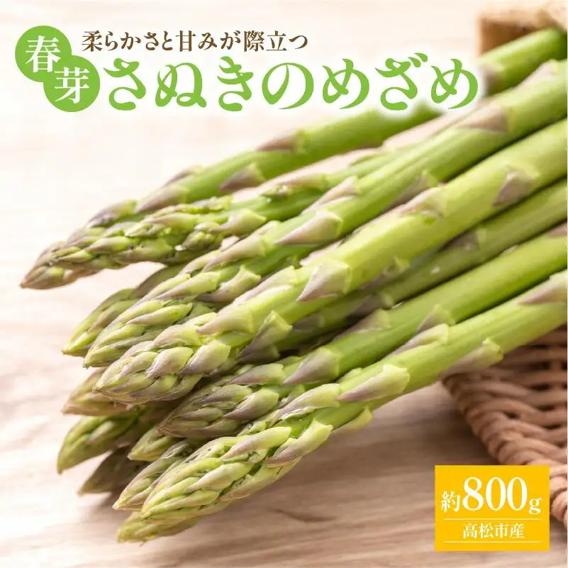 柔らかさと甘みが際立つ さぬきのめざめ春芽 約800g【2027-1月下旬～2027-2月下旬配送】