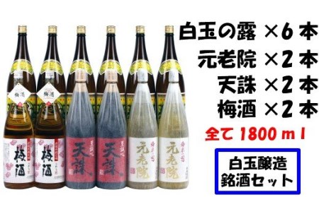 No.8001-1 【魔王の蔵元】白玉醸造の銘酒12本セット