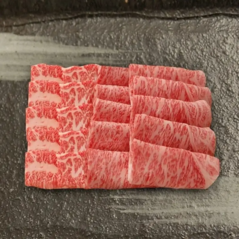 (プレミアムギフト）松喜屋近江牛特選あみ焼き用 ロース・バラ 計 約850g （4～5人前） / 近江牛 ギフト のし 熨斗 お歳暮