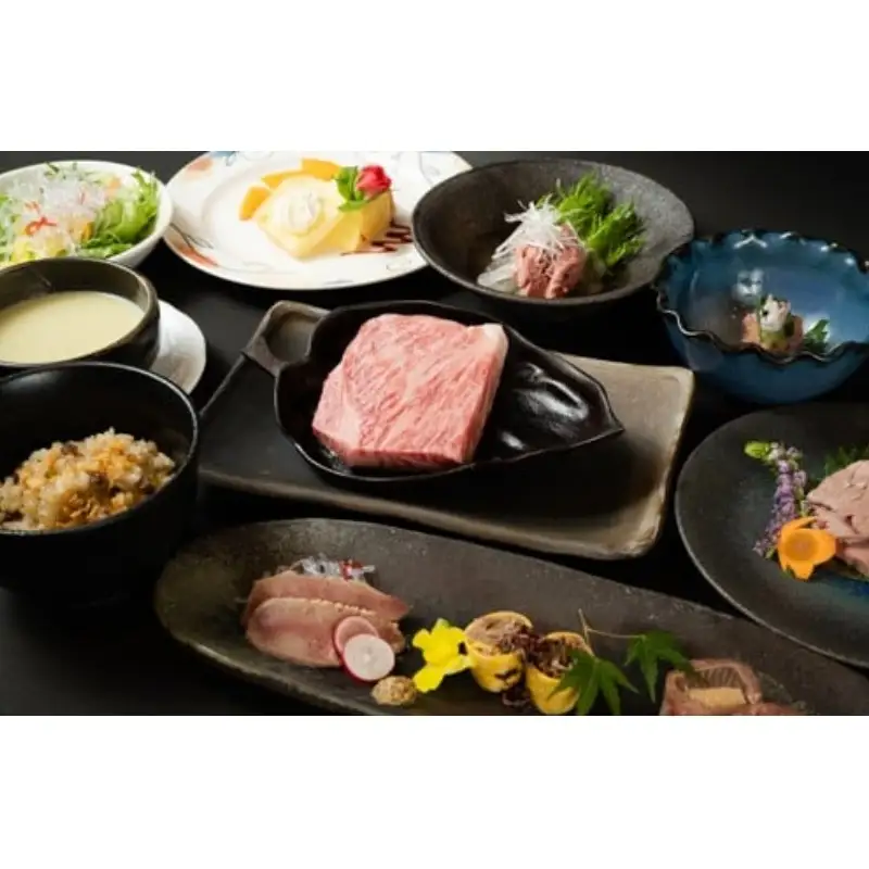 れすとらん松喜屋本店ペアお食事券「創作割烹特上ステーキコース」 / 食事券 ギフト のし 熨斗 お歳暮