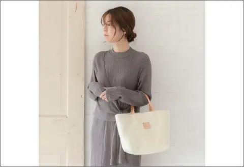 【0764】南フランスの大自然が育てた！メリノウールボアトートバッグ
