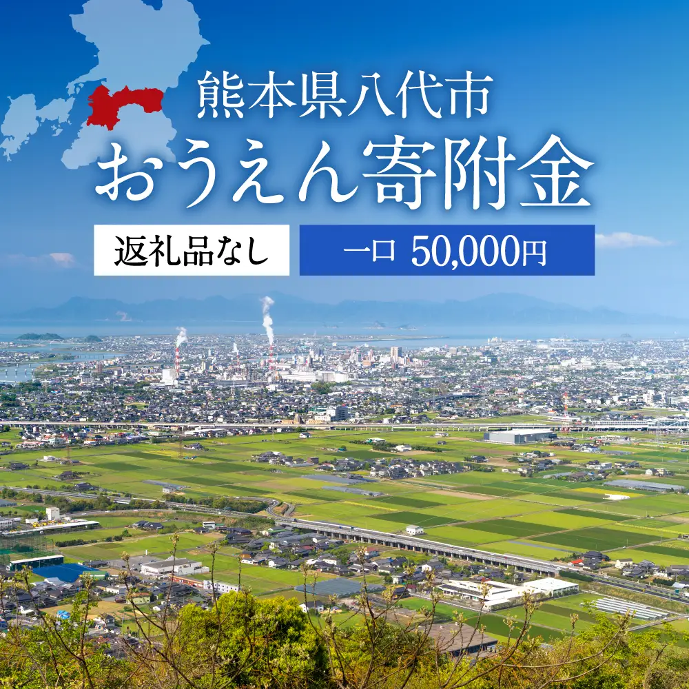 八代市 への寄付（返礼品はありません）応援 寄付 5万円