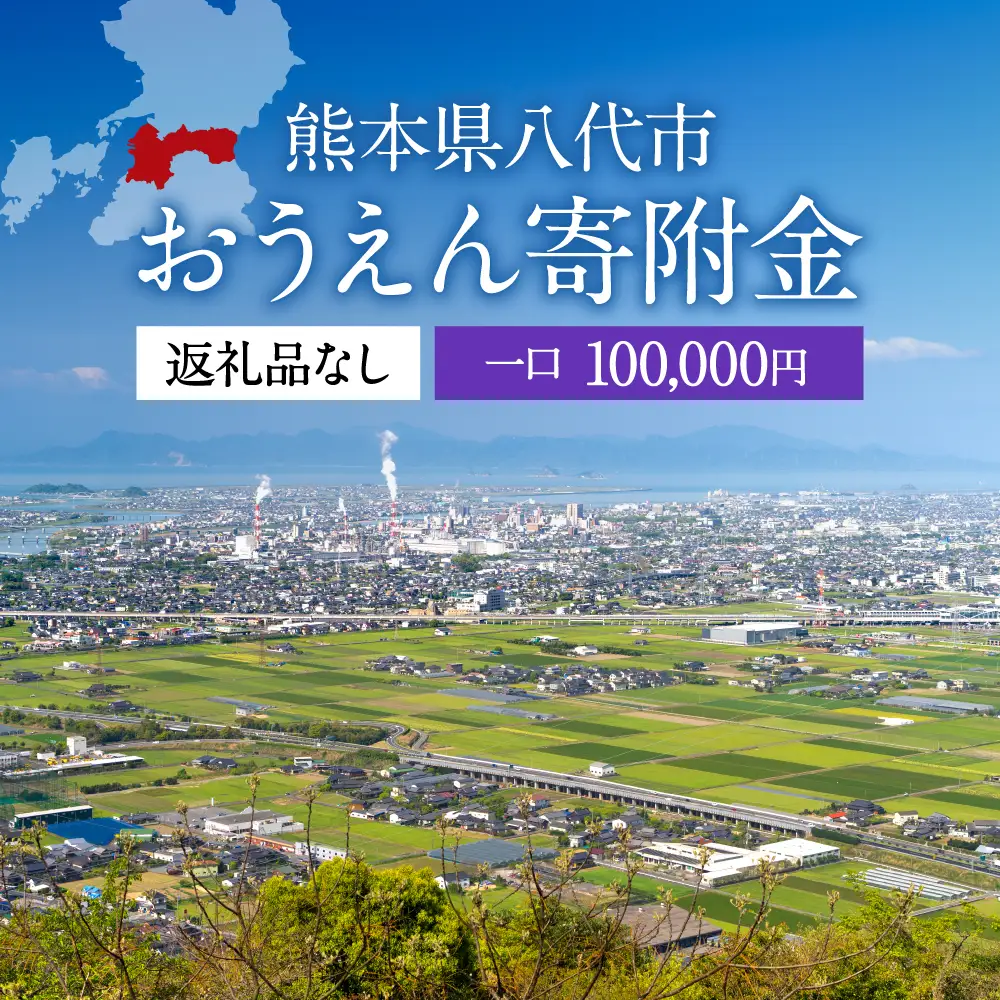 八代市 への寄付（返礼品はありません）応援 寄付 10万円