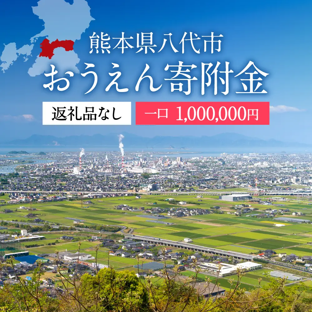 八代市 への寄付（返礼品はありません）応援 寄付 100万円