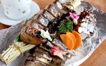 岡山名物鰆がメインの藁焼き三種盛り【刺身 海鮮 魚  鰆 藁焼き 岡山県 倉敷市 おすすめ 人気】