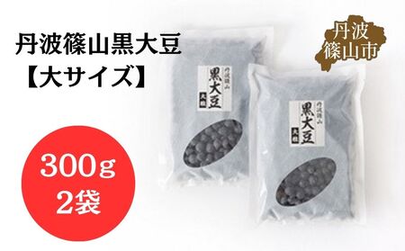 丹波篠山産 黒大豆 （大サイズ 300g×2袋） 黒豆 黒大豆  AQ11