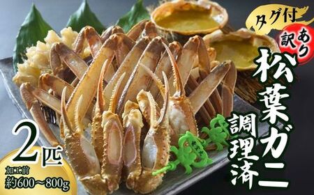 カニ【訳あり･数量限定】松葉がに 2匹 07-38