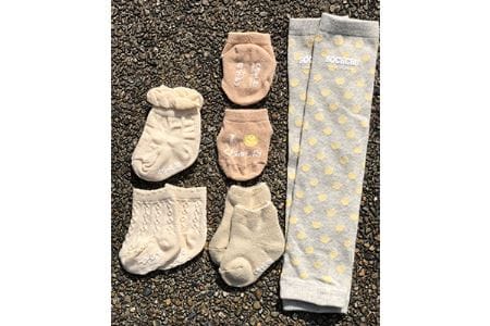 くちゅした・ソックチュ俺に任せろ5足セット女児7-9cm(新生児用) (広陵町)/// 靴下 くつした くつ下 ソックス 足元 キッズ 通年 おしゃれ かわいい 人気 日本製 奈良県 広陵町
