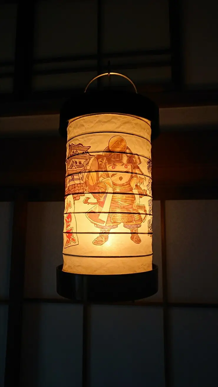 ゆらぎLEDちょうちん　北条氏康（三代）【ゆらぎ 提灯 ちょうちん LED電球 和紙 やわらかい灯り 最新技術 ゆらぐＬＥＤ電球 炎のよう 小田原型ちょうちん リアルキャンドルLEDランプ 神奈川県 小田原市 提灯 提灯】
