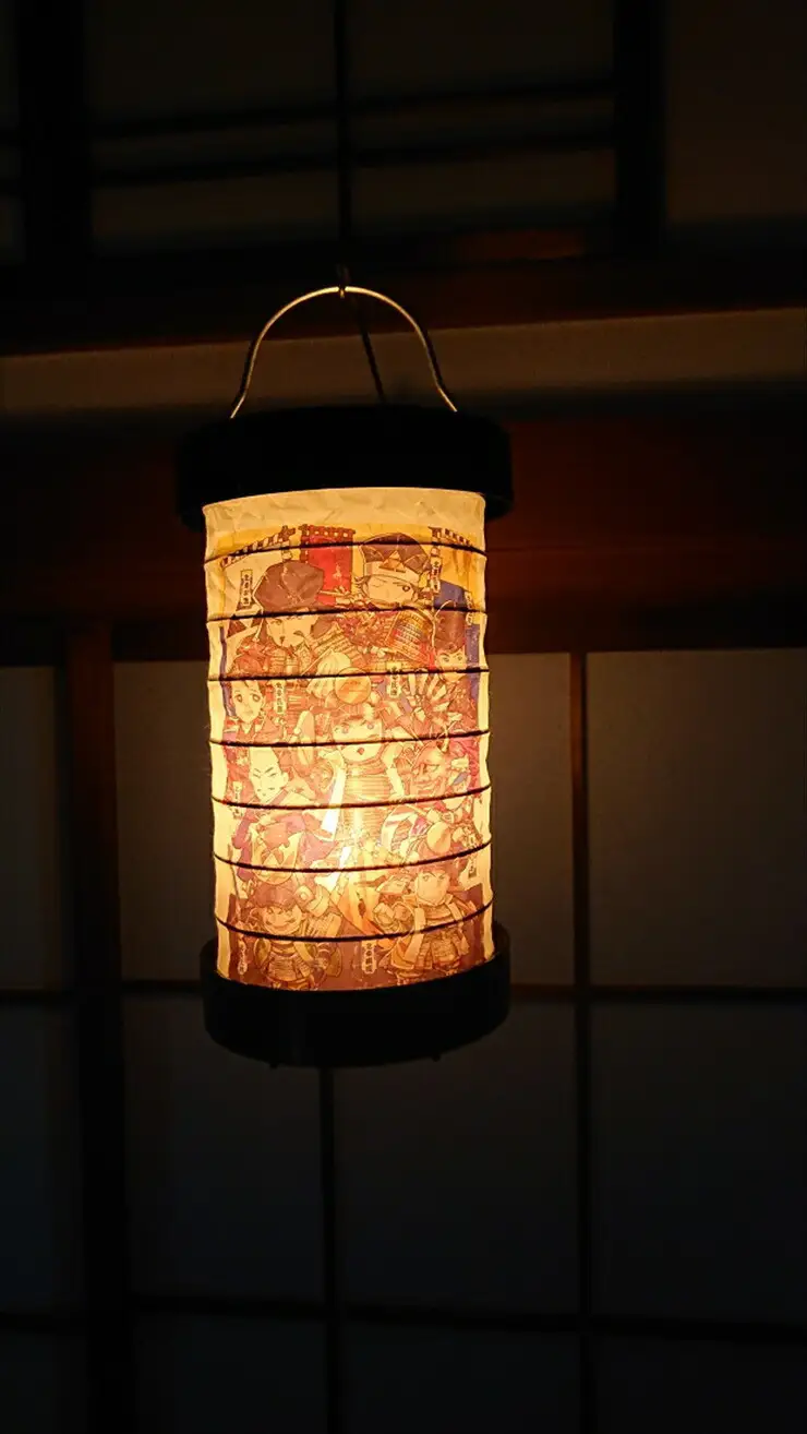 ゆらぎLEDちょうちん　9人全員【ゆらぎ 提灯 ちょうちん LED電球 和紙 やわらかい灯り 最新技術 ゆらぐＬＥＤ電球 炎のよう 小田原型ちょうちん リアルキャンドルLEDランプ 神奈川県 小田原市 LED LED 】