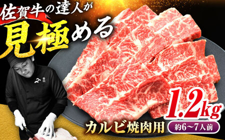 佐賀牛 焼肉用 カルビ 1.2kg 焼肉 BBQ 焼肉 A4 A5 焼肉 ブランド和牛 やきにく[FAY051]