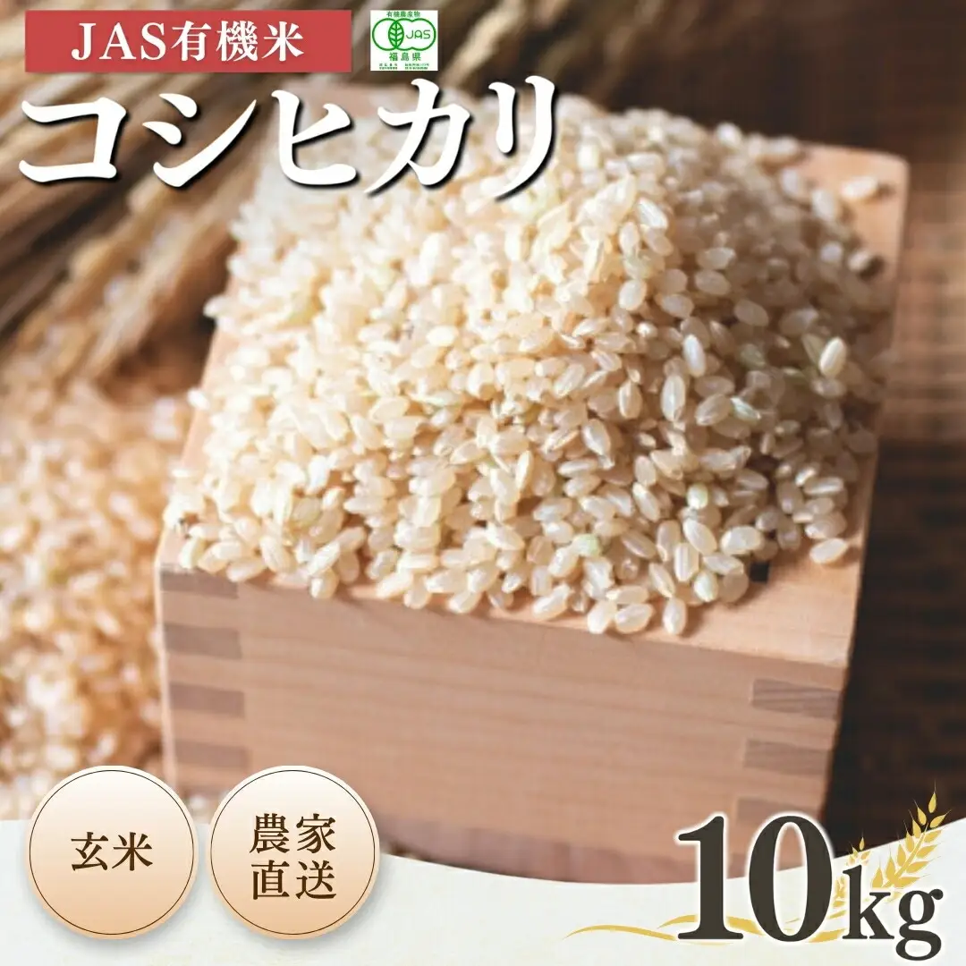 JAS有機米コシヒカリ 玄米10kg | 令和7年産 根本有機農園