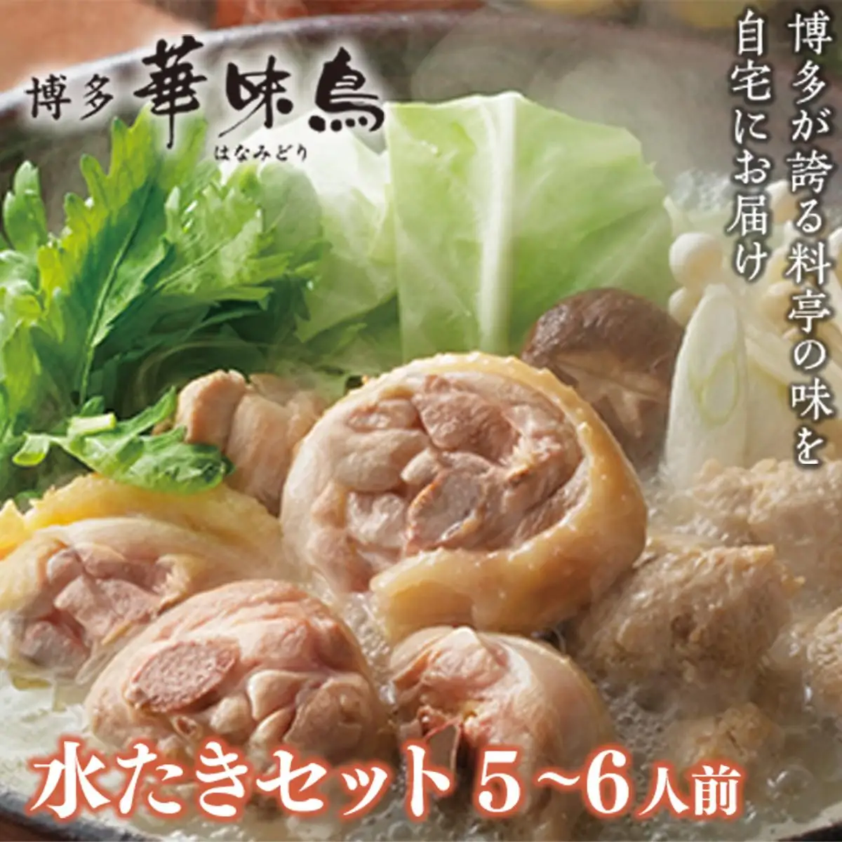 ＜篠栗町＞博多華味鳥 水たきセット(RHS−100J) 5～6人前 CZ010 