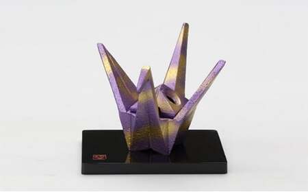 【高岡銅器】三枝惣太郎 香炉 華鶴 紫 民芸品 工芸品 伝統技術 インテリア  FAD-0640