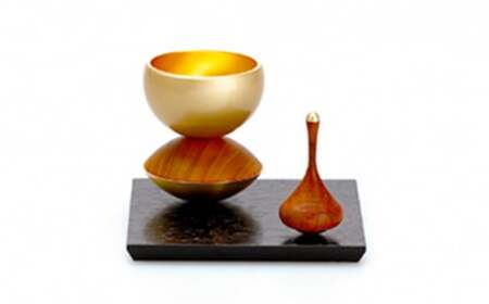 【高岡銅器】揺音セット Gold 空穏KUON 揺れるおりん 民芸品 工芸品 伝統技術 おりん  FAD-0657