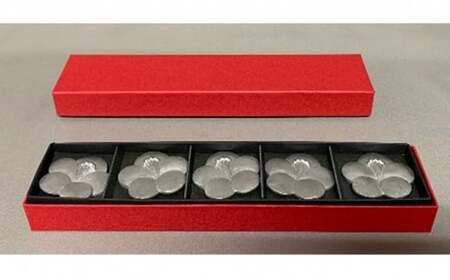 【高岡銅器】錫製箸置き 梅 5個組 民芸品 工芸品 伝統技術 雑貨  FAD-0663