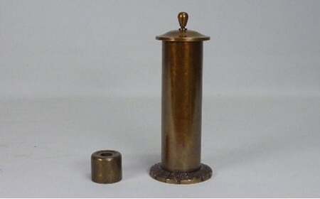 【高岡銅器】龍泉 ミニ経筒 民芸品 工芸品 伝統技術 インテリア 真鍮製  FAD-0674