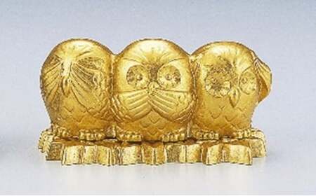 【高岡銅器】讃福朗香立 民芸品 工芸品 伝統技術 インテリア お香立て フクロウ アルミ製  FAD-0682