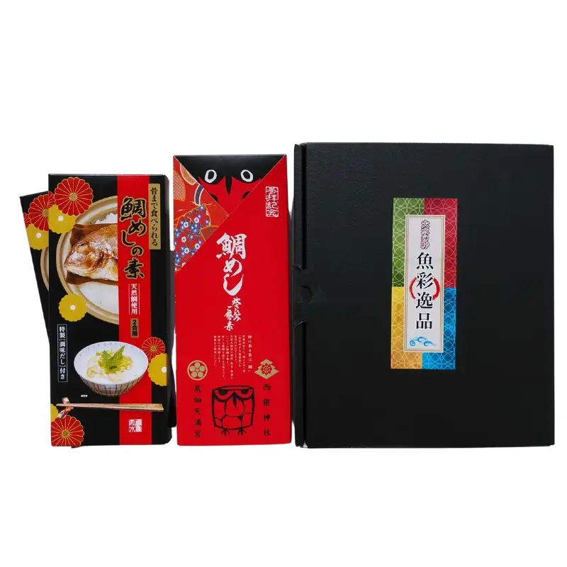 No.1360「大水の粋」まるごと鯛めしの素 ３合用×１個、２合用×２個