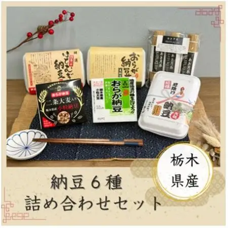 栃木県産納豆6種詰め合わせセット_  穀物加工品   惣菜・加工品 納豆  _【配送不可地域：離島】【1240805】
