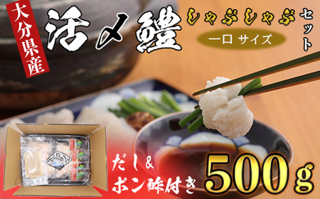 鱧 湯引き 鱧しゃぶ 500g 骨切り 切身 冷凍 旬 天然鱧 しゃぶしゃぶ 鱧鍋 鱧料理 ／ 大分県産活じめ鱧（はも）しゃぶしゃぶセット 500g [3～5人前] ＜108-009＞ 
