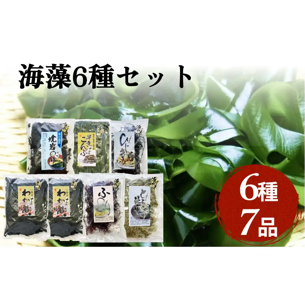 十三浜　浜だより（わかめ・こんぶ・海藻6種7品）