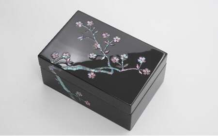 【高岡漆器】小箱 桜貝入り 大 民芸品 工芸品  FAD-0724