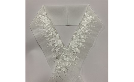 半衿　半襟　七宝繋ぎに宝尽くし　刺繍 和装 民芸品 工芸品 伝統技術 篠原縫製