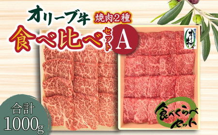 オリーブ牛 焼肉二種食べ比べセットA