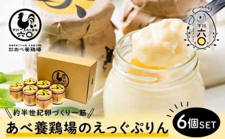 あべ養鶏場がつくった えっぐぷりん 6個入 プリン F4G-0050