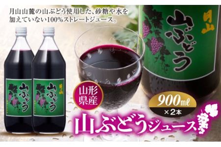 FYN6-387 月山 山ぶどうジュース900ml×2