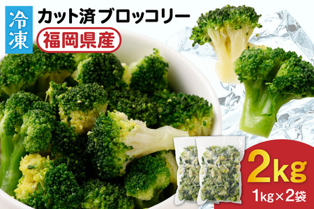 ＪＡむなかたブロッコリー部会より！冷凍ブロッコリー2kg(1kg×2袋）【ほたるの里】_HA0622