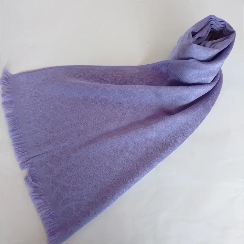 丹後ちりめんシルクストール・バイオレット｜絹ストール