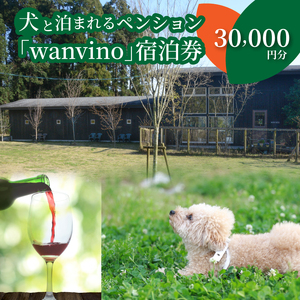 ＜犬と泊まれるペンション「wanvino」３万円分宿泊券＞ K15_0001