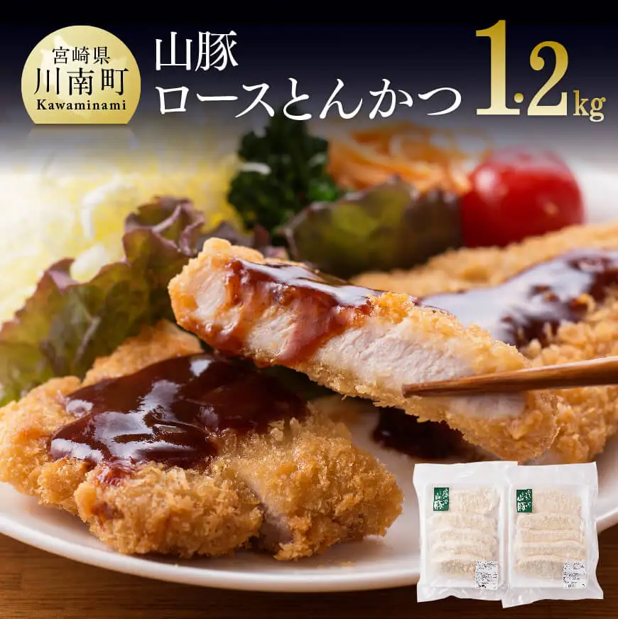 豚肉 パン粉付きで揚げるだけ！きじょん山豚ロースとんかつ10枚（1個120ｇ） 簡単調理 時短
