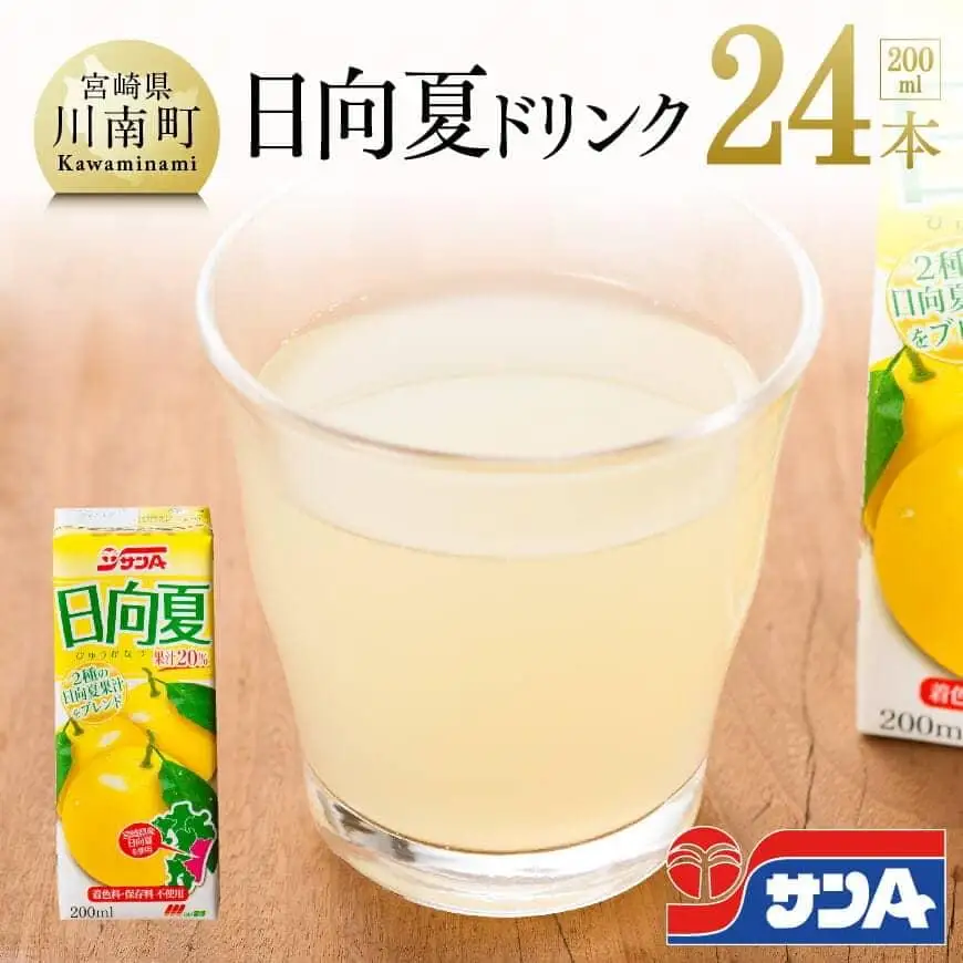 サンA 日向夏ドリンク 200ml×24本セット 果汁飲料 紙パック