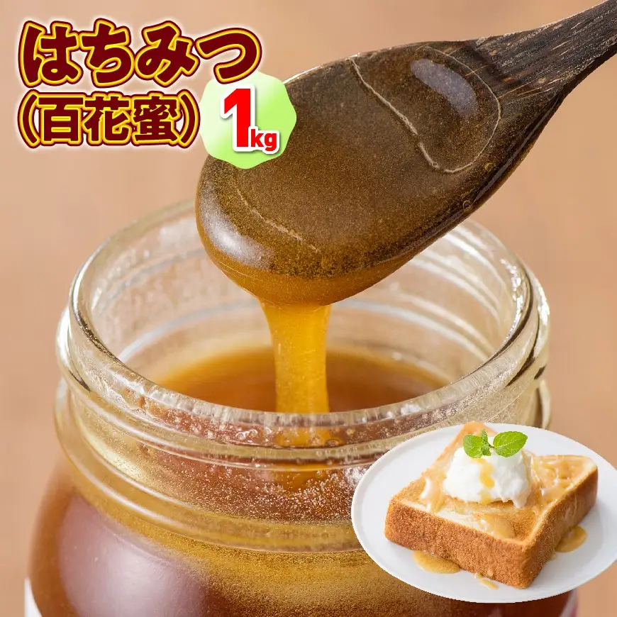 はちみつ（百花蜜）1kg【蜂蜜 国産 はちみつ 九州産 宮崎県産 川南町産】