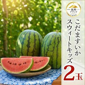 【 JA北つくば 】 こだますいか 「 スウィートキッズ 」 2玉