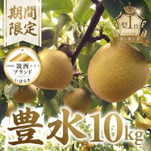 【 JA 北つくば 】 筑西ブランド 認証品 豊水 10kg 2026年産 先行予約
