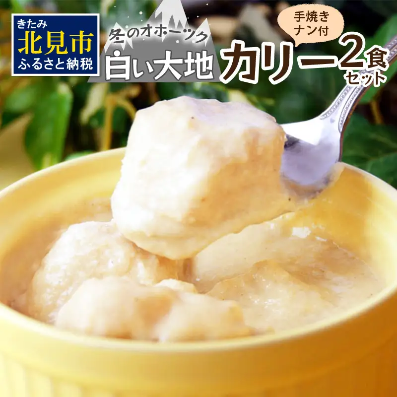クリシュナ 冬のオホーツク白い大地のカリー2食セット 手焼きナン付 ( カレー インド インドカレー スパイス ナン チキン 鶏肉 )【127-0015】