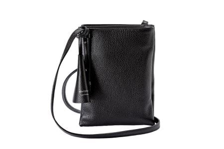 豊岡鞄 Shokolatt ショルダーポーチ 2層式 大 ブラック