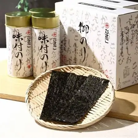 味付海苔丸缶6本セット_魚介・海産物 海苔 海藻 のり ノリ_【1900722】