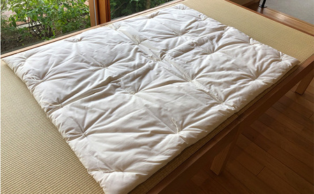 掛け布団 赤ちゃん カバー セット 自然素材の手作りベビー掛ふとん＋和晒しガーゼで作ったカバー アイボリーのセット 寝具 ガーゼ  ベビー ベビー用品 布団 ふとん ベビー布団 
