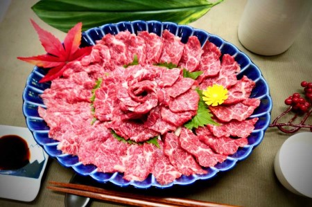 熊本県産馬刺しセット約400ｇ（大トロ200ｇ×2） ※タレ、生姜付 _U118-0011