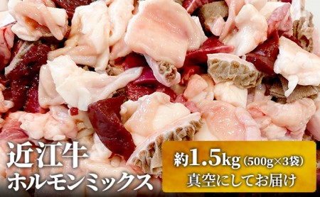 近江牛ホルモンミックス　約1.5kg ふるさと納税 牛肉 お肉 もつ鍋 牛肉炒め物 ブランド牛