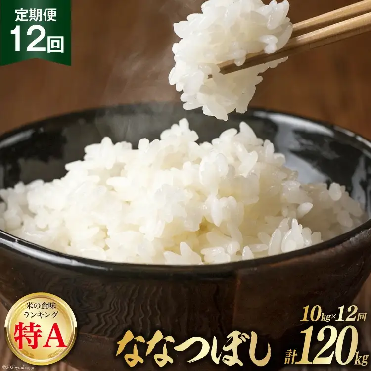 12回 定期便 JA新すながわ産 ななつぼし 10kg×12回 総計120kg [ホクレン商事 北海道 砂川市 12260802] 