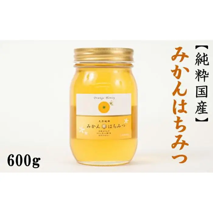 ［純粋国産］和歌山県産みかんはちみつ600g★2026年7月下旬発送［TM55］
