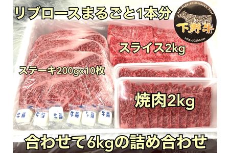 「下野牛」リブロースまるごと1本 F7Z-150