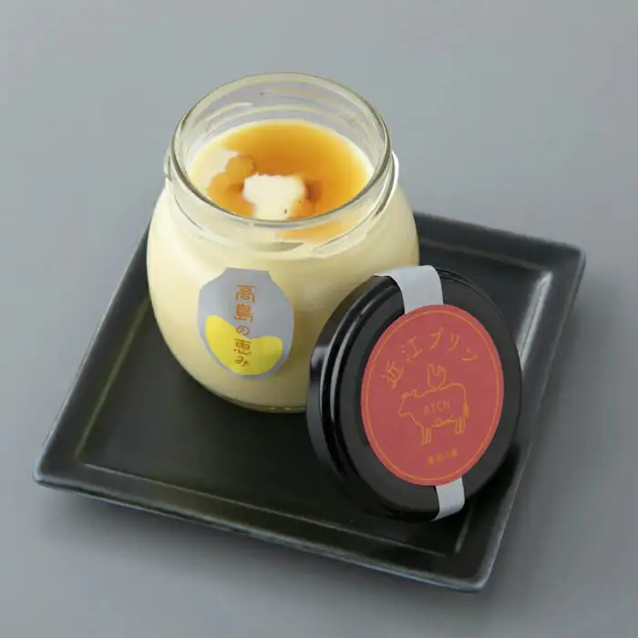 【H-284】よこいファーム 高島の恵 近江プリン リッチ8個［高島屋選定品］