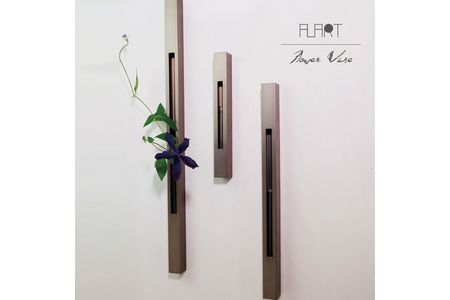 ALART〈アルアート〉　Ditch ディッチ　グレージュ SMLセット 壁面花器　インテリア　　リビングや和室にも　空間を問わずに掛花を楽しめます F7Z-226